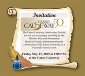 Canso Causeway Plaque Unveiling Invitation